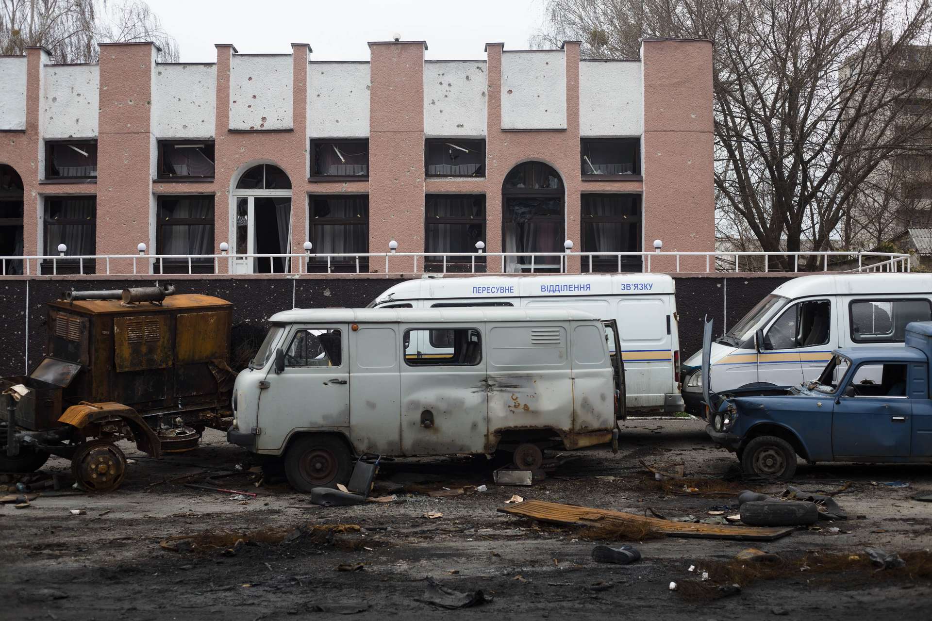 Borodyanka looks like after the retreat of Russian troops