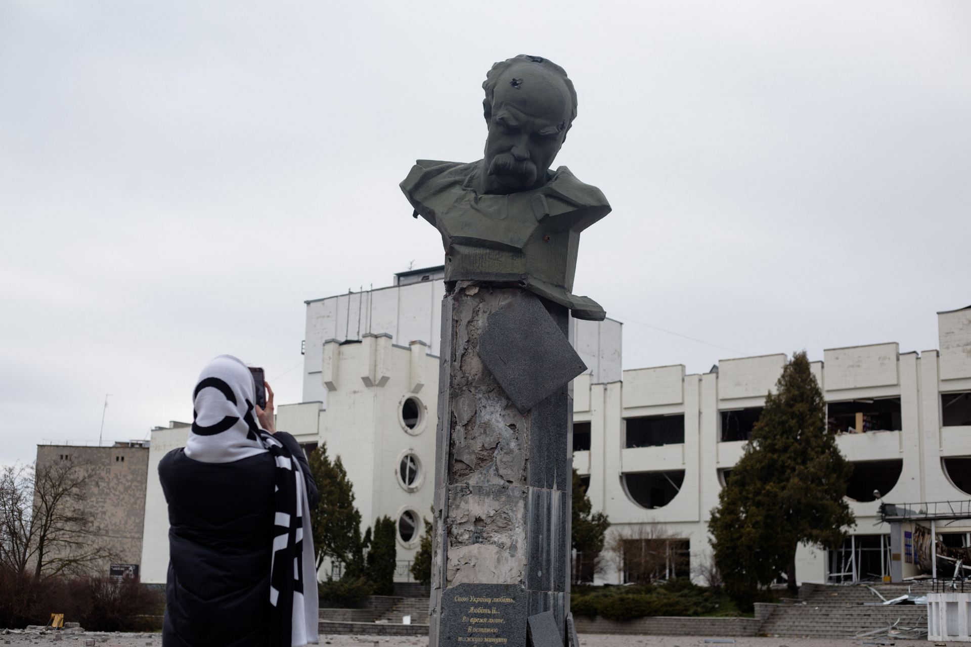 Borodyanka looks like after the retreat of Russian troops