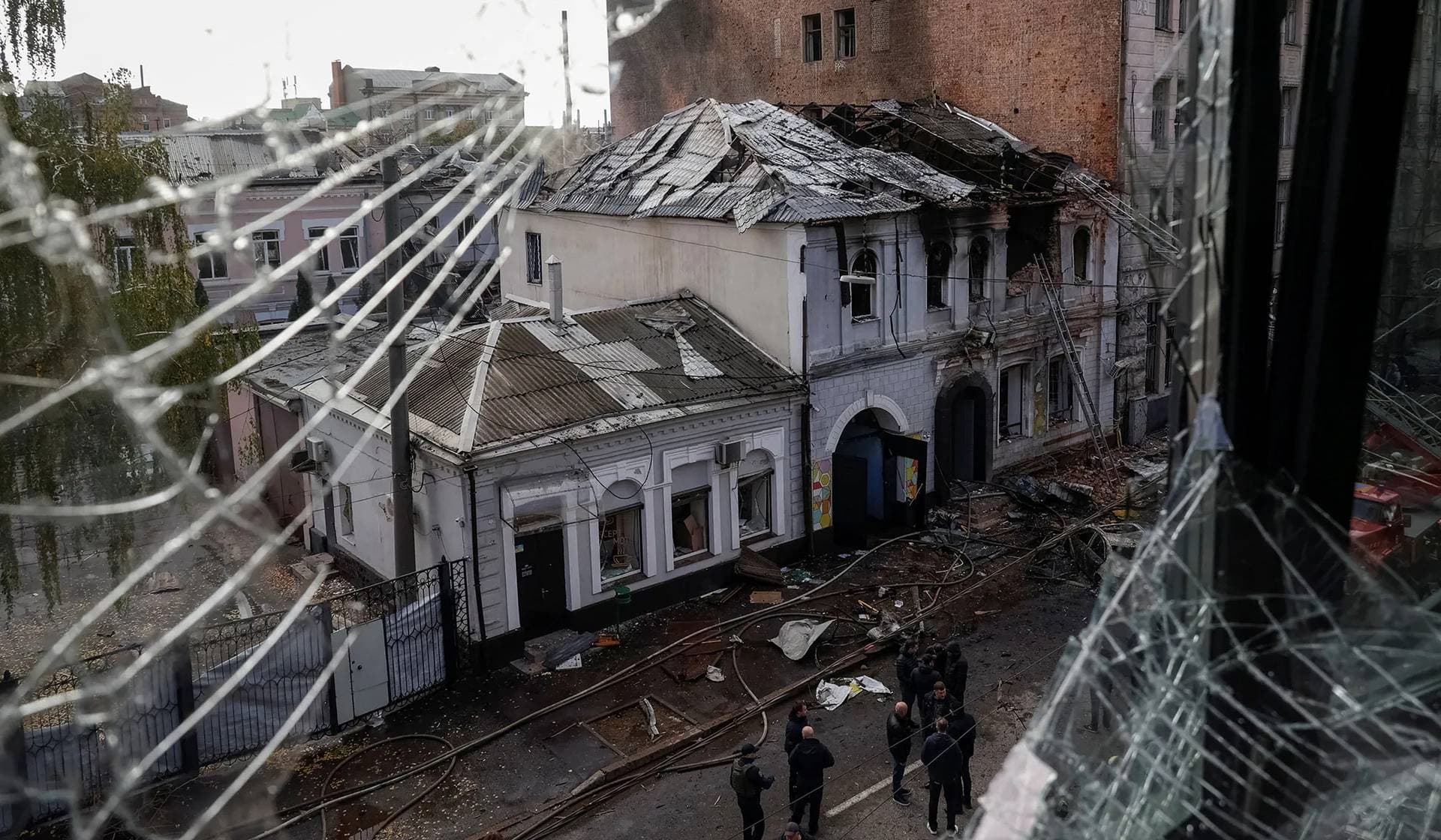 The kindergarten hit by Russian drone strike in Kharkiv