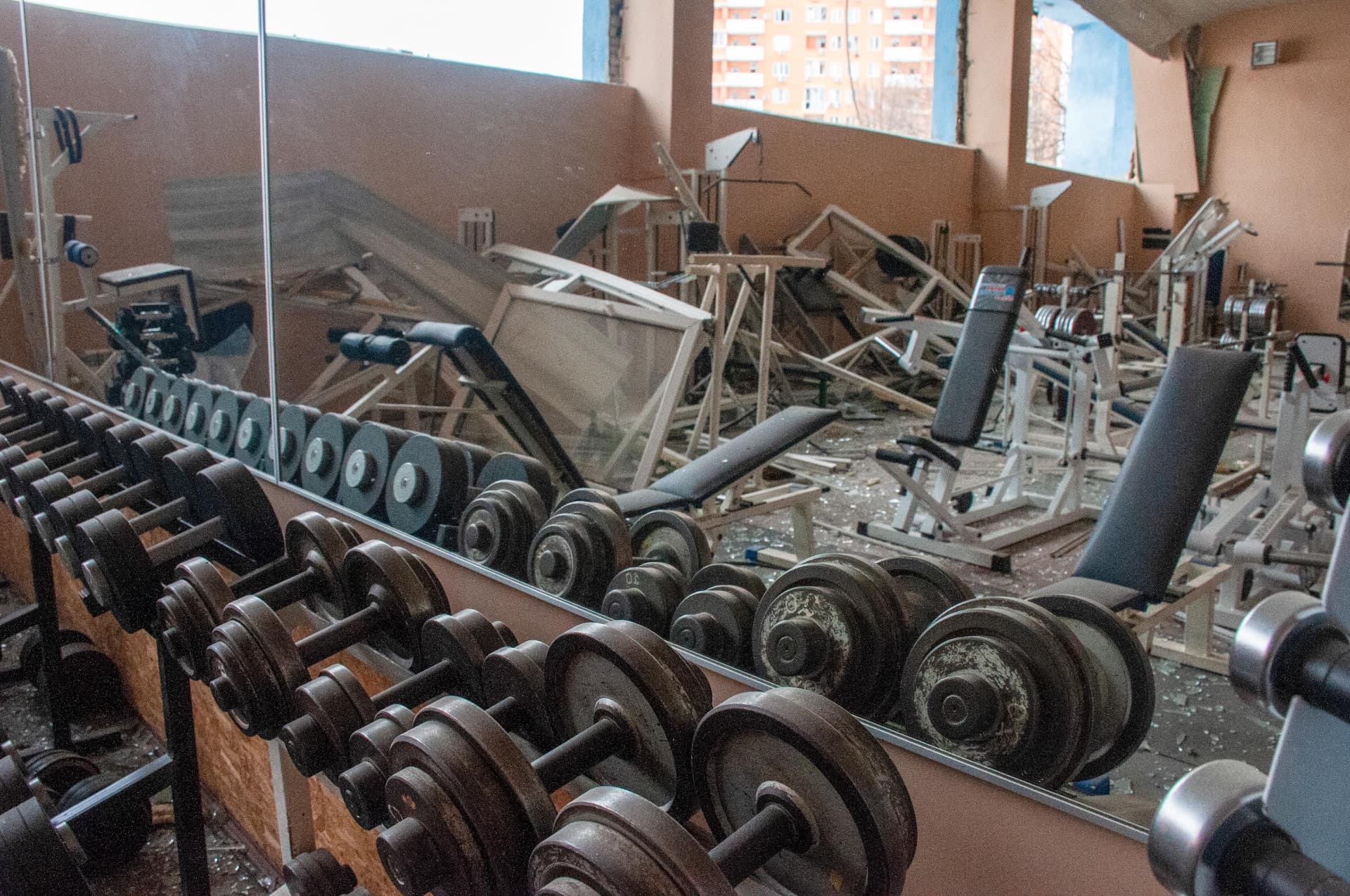 The consequences of shelling by the Russian military-occupiers, in Kharkiv