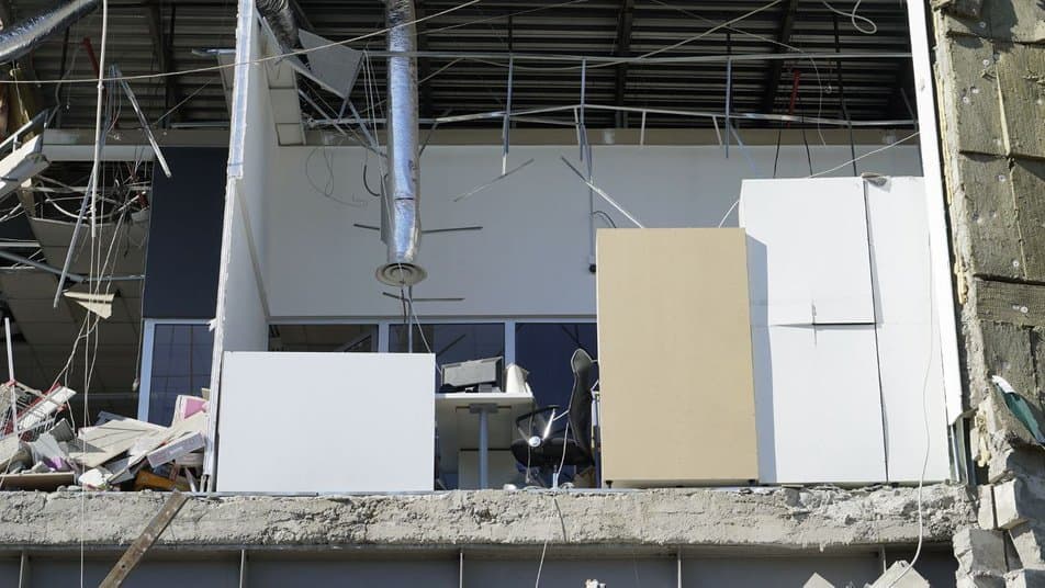 Vostorg grocery store was destroyed by a Russian missile strike in Kharkiv