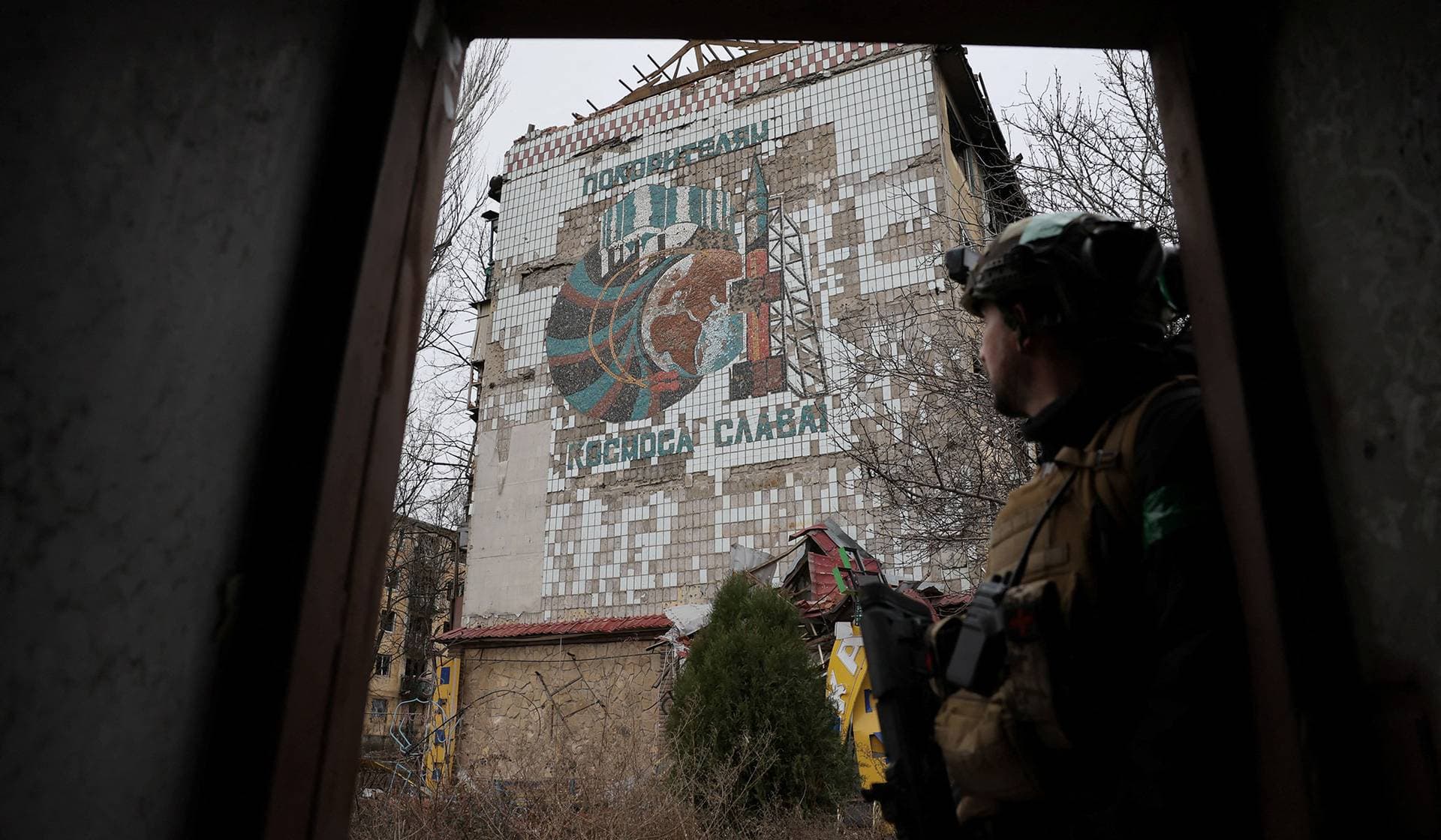 The frontline town of Kostiantynivka damaged by Russian military strike