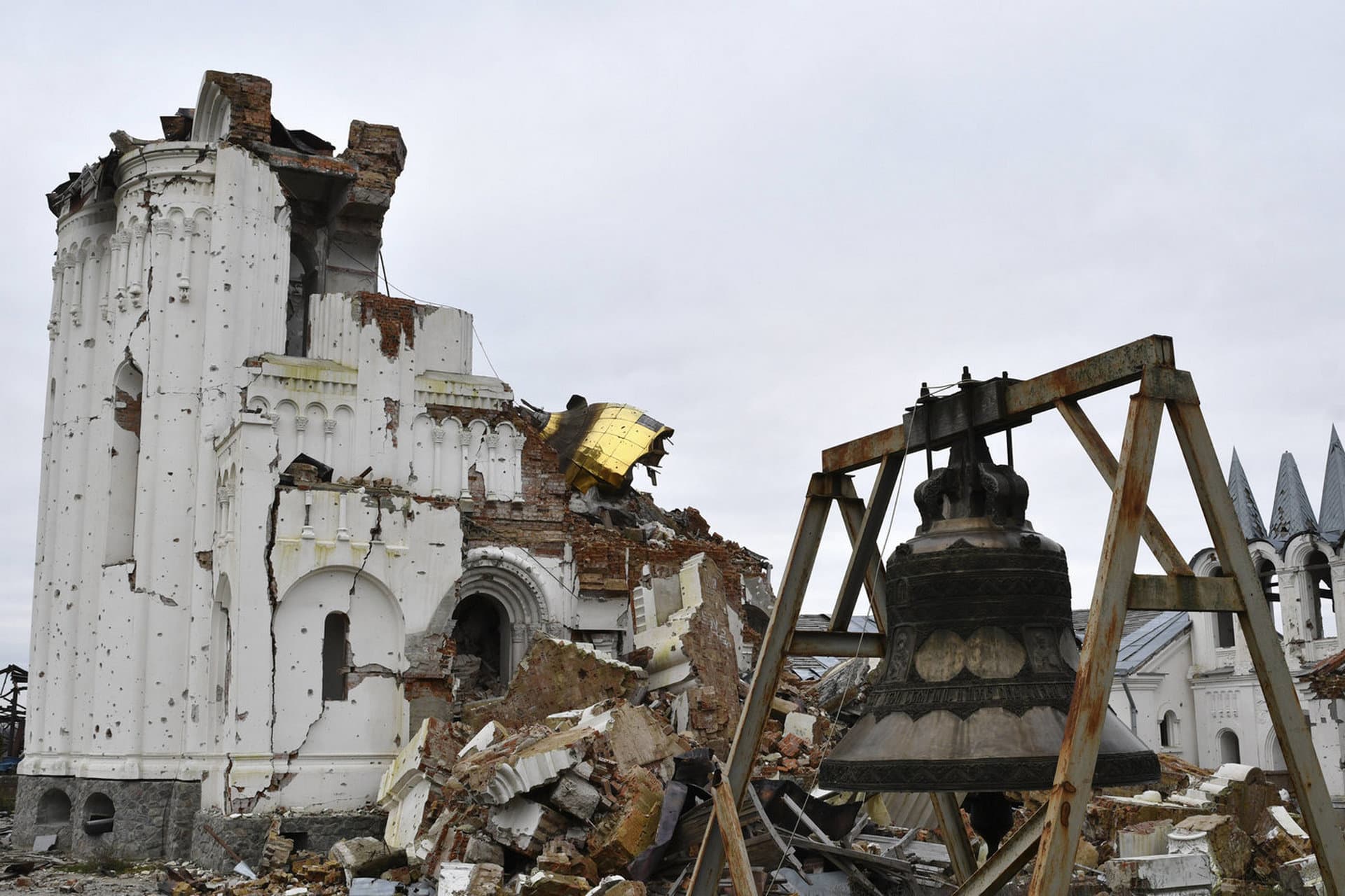 A view of the St. George's Skete in the village of Dolyna