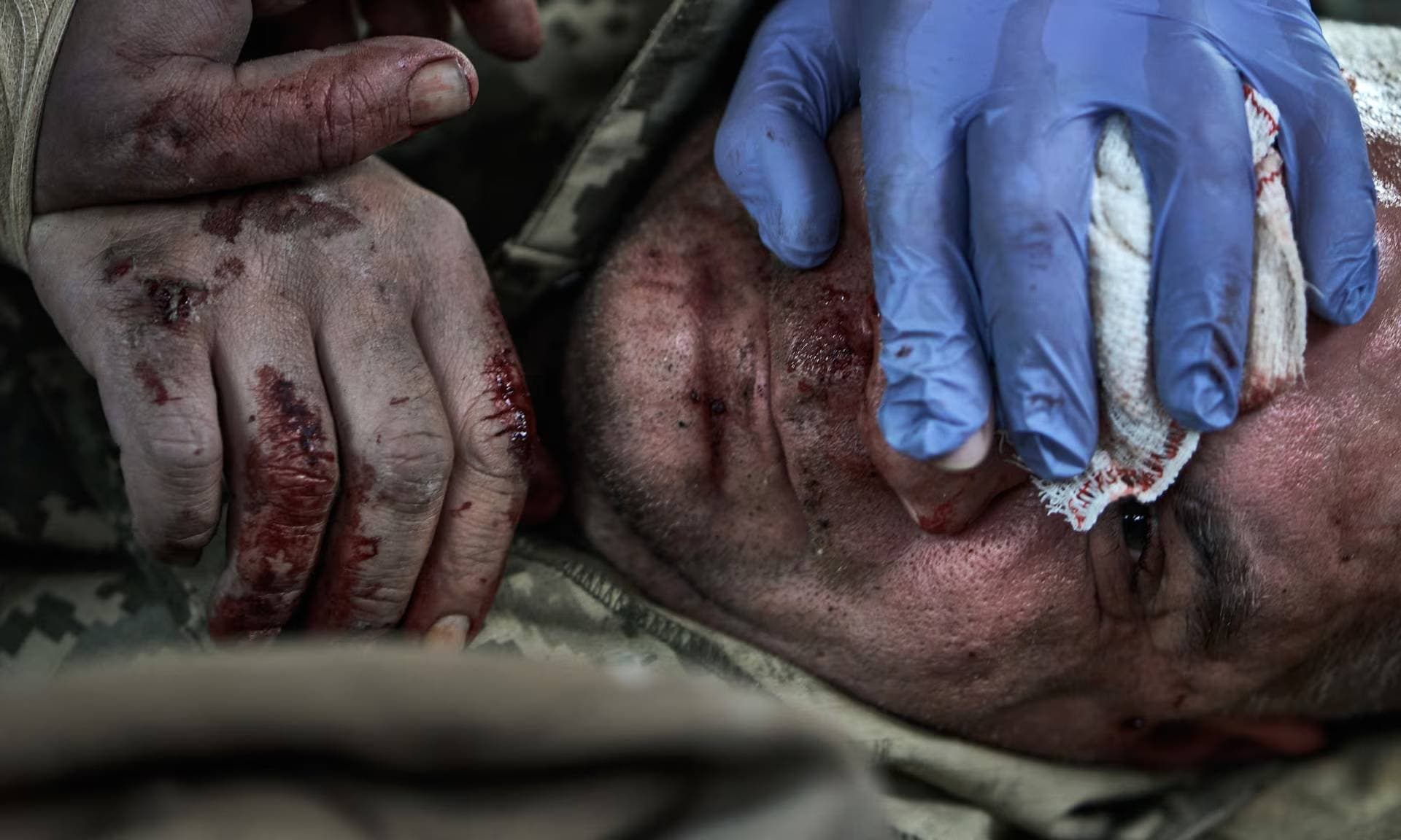 A bird's-eye view of the city of Kupiansk