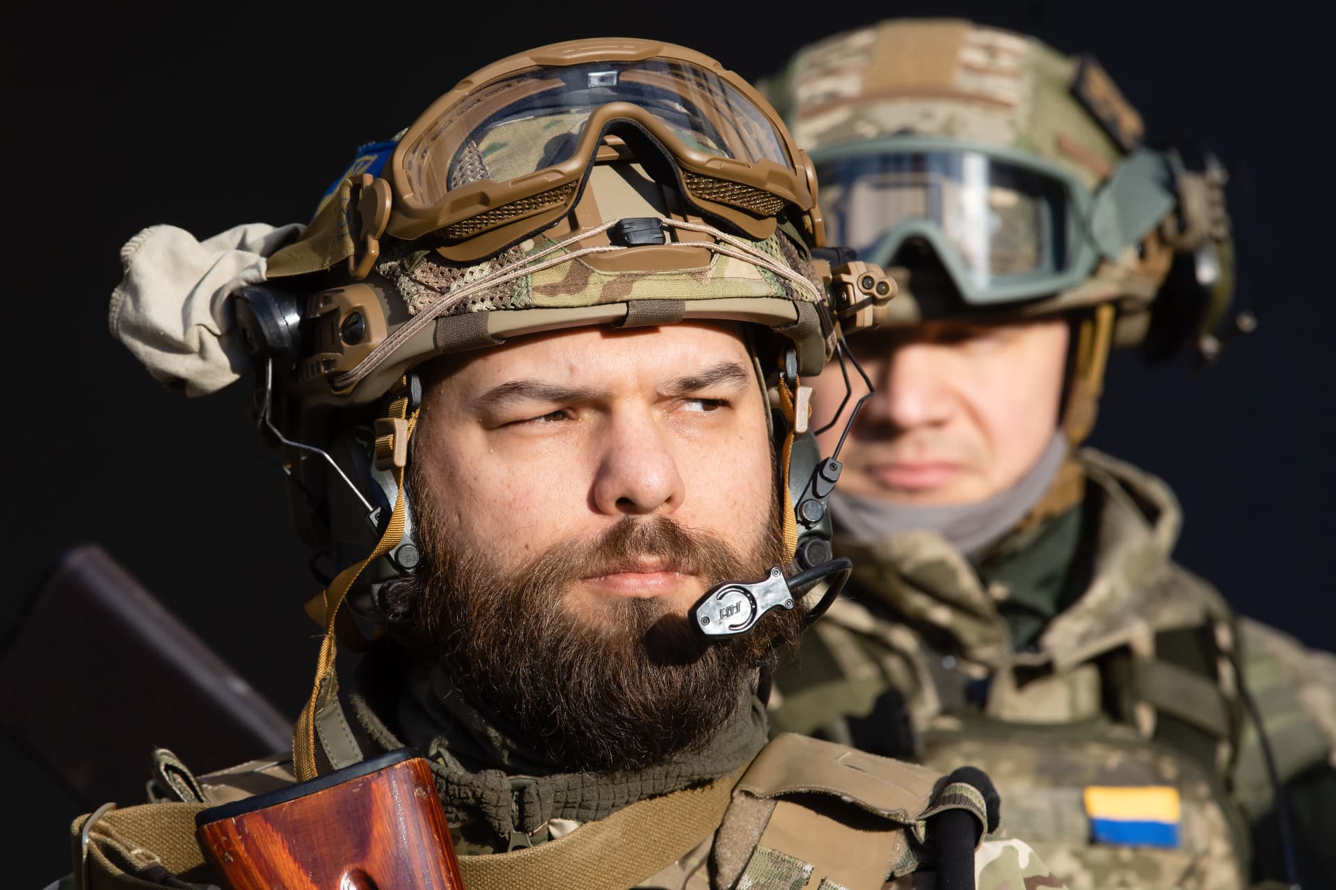 Fighters of the battalion of territorial defense of the city of Kyiv