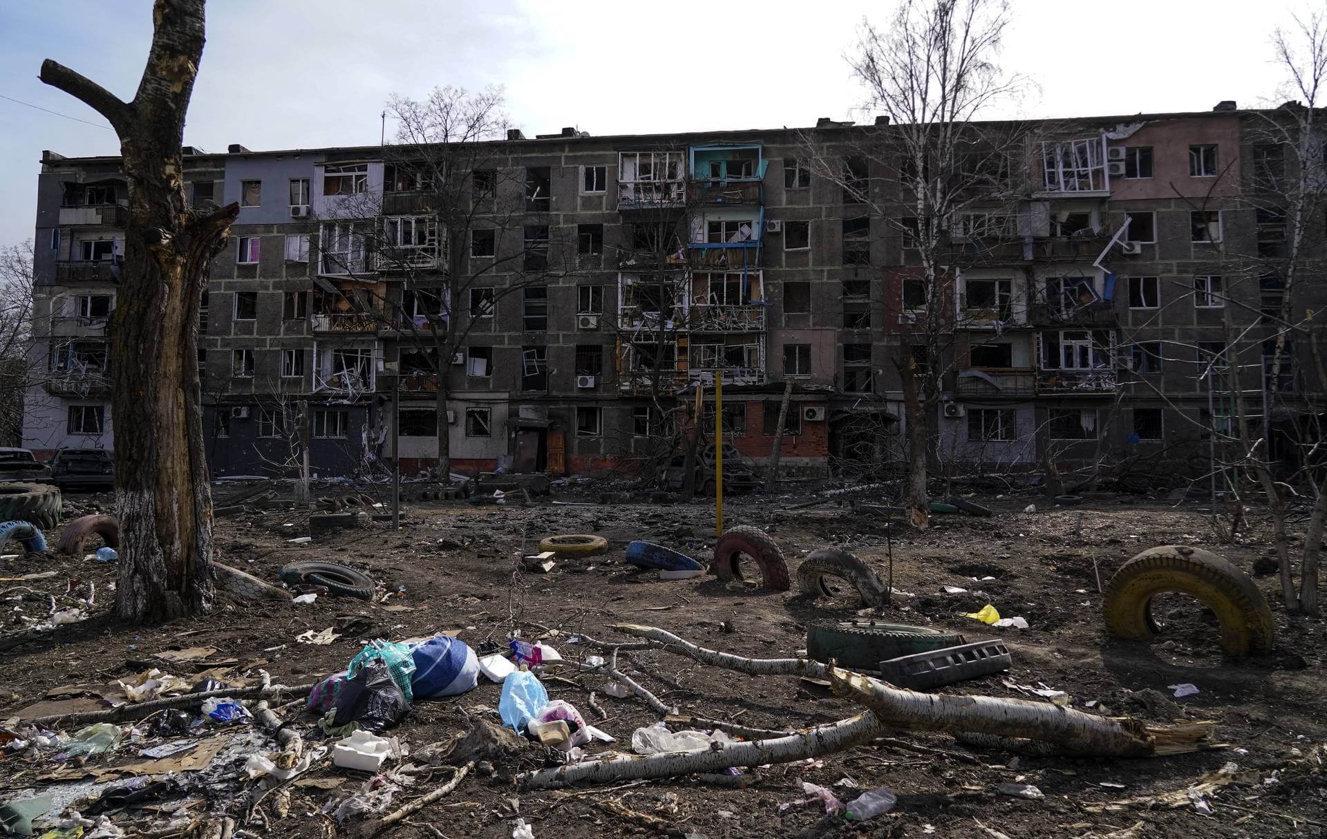 Civilians are seeking evacuation along humanitarian corridors from the city of Mariupol