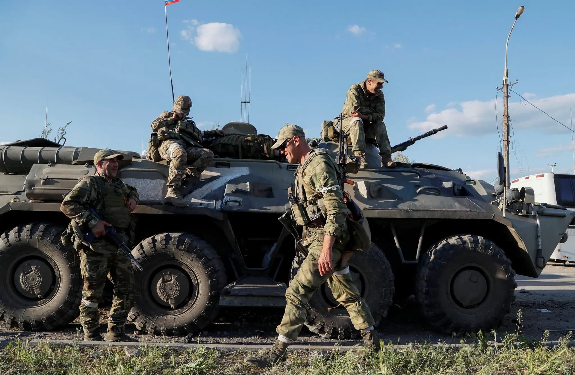 Russia-backed troops waited for the evacuation of wounded Ukrainian soldiers from the Azovstal steel plant in Mariupol