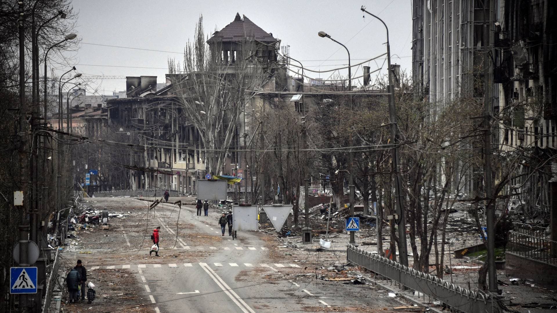 Ukrainian city of Mariupol in ruins