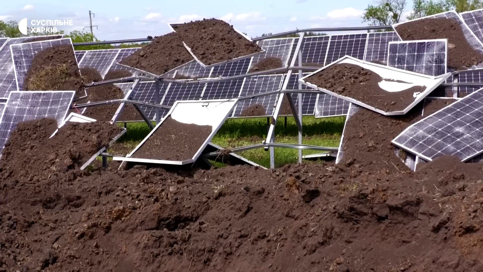 destroyed solar power plant