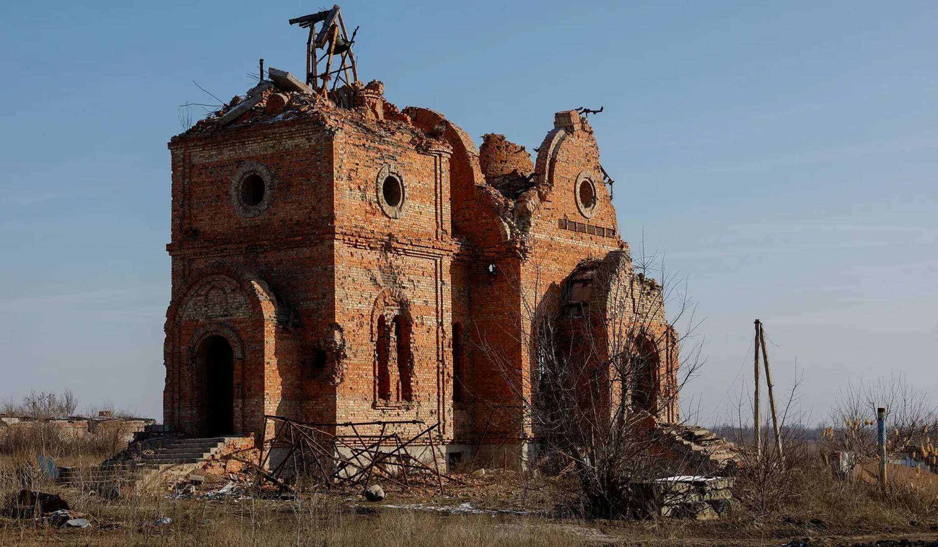 The Church of the Holy Myrrhbearing Women destroyed in Pisky